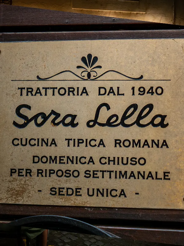 insegna storica sora lella